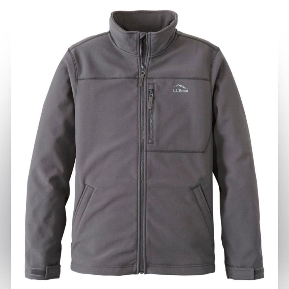 L.L. Bean Windproof Soft Shell Jacket Size Large … - image 1
